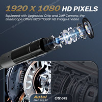 Boutique officielle Autel - Endoscope USB MaxiVideo MV108S MV105S - Caméra d'inspection numérique MV108 - Fonctionne avec les outils de diagnostic automobile Autel