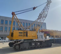 Grue de construction fiable de 100 tonnes, flèche de 73 m, grue sur chenilles XGC100 avec moteur monté sur le dessus pour les levages à grande échelle