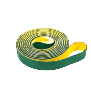 Annilte Nylon Sandwich Rubber Material Yellow Green Belt Power 4mm Transmission Endless Nylon Flat Belts