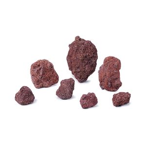 Piedras de lava roja de Groenlandia en forma de bloque Ecológico Varios tamaños (1-8cm) para terrarios de paisajismo acuático al aire libre - Product Image 1
