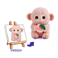 Peluche super douce personnalisable avec rembourrage en coton PP - Cadeau de fête unisexe
