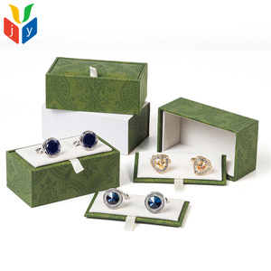 Sang Trọng Tùy Chỉnh Hộp Đồ Trang Sức Giả Da Giấy Khuy Măng Sét Hộp Sơn Bề Mặt Nhung Chèn Đồ Trang Sức Đóng Gói Hộp Với Logo - Product Image 6