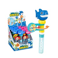 2 en 1 Baguette à bulles Shark Hand Toy Ocean Adventure Music Bubble Stick for Kids Outdoor Play and Beach Fun