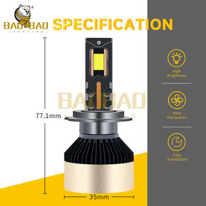BAOBAO Serie R Bb1909 300 Watt 160w H1 H4 H7 H8 H11 9005 9006 4300k 50000lm Lampadine LED per Fari Auto - Product Image 6