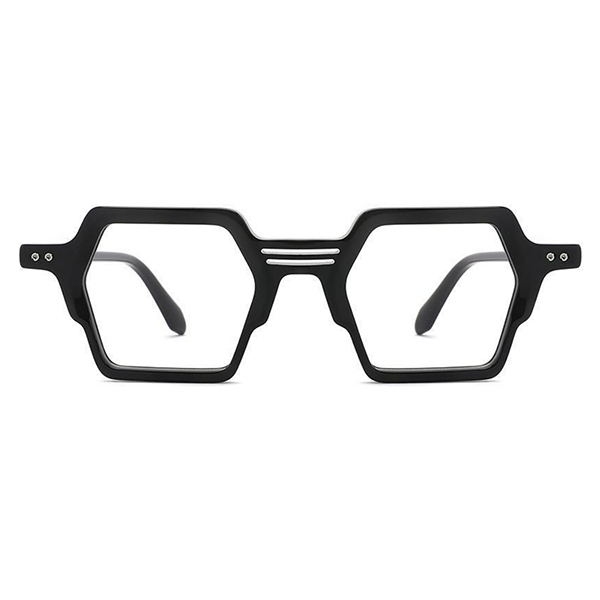 Hot Sale Custom High Quality Polygon Acetate Optical Frames Glasses Eyeglasses Vintage Handmade Eyewear for Men Women