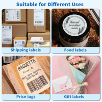 Imprimante de bureau miniature blanche à haute vitesse et économique de 4 pouces pour étiquettes d'expédition 203 dpi, pour les magasins de détail, en stock
