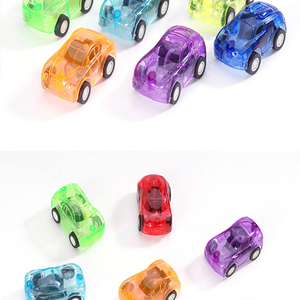 Atacado LN041 Popular <span class=keywords><strong>Plastic</strong></span> <span class=keywords><strong>Toy</strong></span> Car para Crianças 8 Mini Recoil Transparente Carros Estilo Clássico para Jogar e Gift Giving - Product Image 2