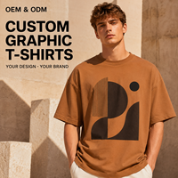 Kaos Katun Sablon Ukuran Besar Lengan Pendek Musim Panas Kasual Nyaman Unisex 280gsm Desain Kustom Langsung dari Pabrik