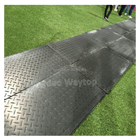 Tapis de sol en polyéthylène haute densité WAYTOP 4x8 pieds, protection temporaire du sol pour chantier de construction en HDPE