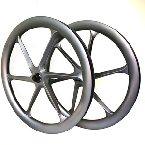 Ruedas de Carbono para Gravel de 700c, Ligeras, de 6 Radios, 32 <span class=keywords><strong>mm</strong></span> de Ancho Interior, 50 <span class=keywords><strong>mm</strong></span> de Perfil, Tubeless Ready, Center Lock, HG XDR - Product Image 3