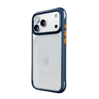 Coque antichoc en TPU de 2,5 mm avec airbag en U et cadre antidérapant AF, dos transparent haute clarté pour iPhone 18 17 16 Pro Max