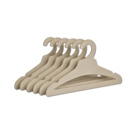 Cintres pour vêtements d'enfants en papier kraft écologique antidérapant et recyclable, en carton épais pour l'organisation des vêtements des enfants dans la garde-robe