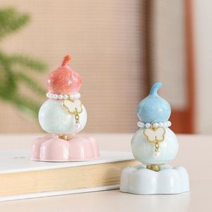 Ensemble d'ornements en céramique en forme de gourde tournée au fil, décoration d'intérieur, cadeau, fabriqué en Chine - Product Image 1