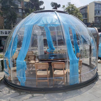 Tente modulaire préfabriquée de dôme de PC de polycarbonate transparent de maison de dôme pour le restaurant