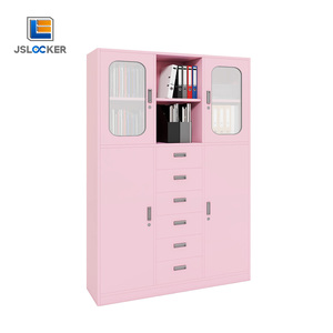 Venta al por mayor de alta calidad de gran capacidad de oficina de acero casillero de Metal Rosa archivador Oficina escuela hospital gabinete de almacenamiento - Product Image 2