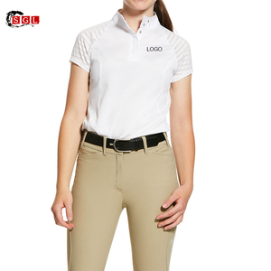 Custom Kids Equestrian Clothing Training Polo Performance Shirts Horse Riding <strong>Base</strong> <strong>Layer</strong> Children's <strong>Short</strong> <strong>Sleeve</strong> - Product Image 6