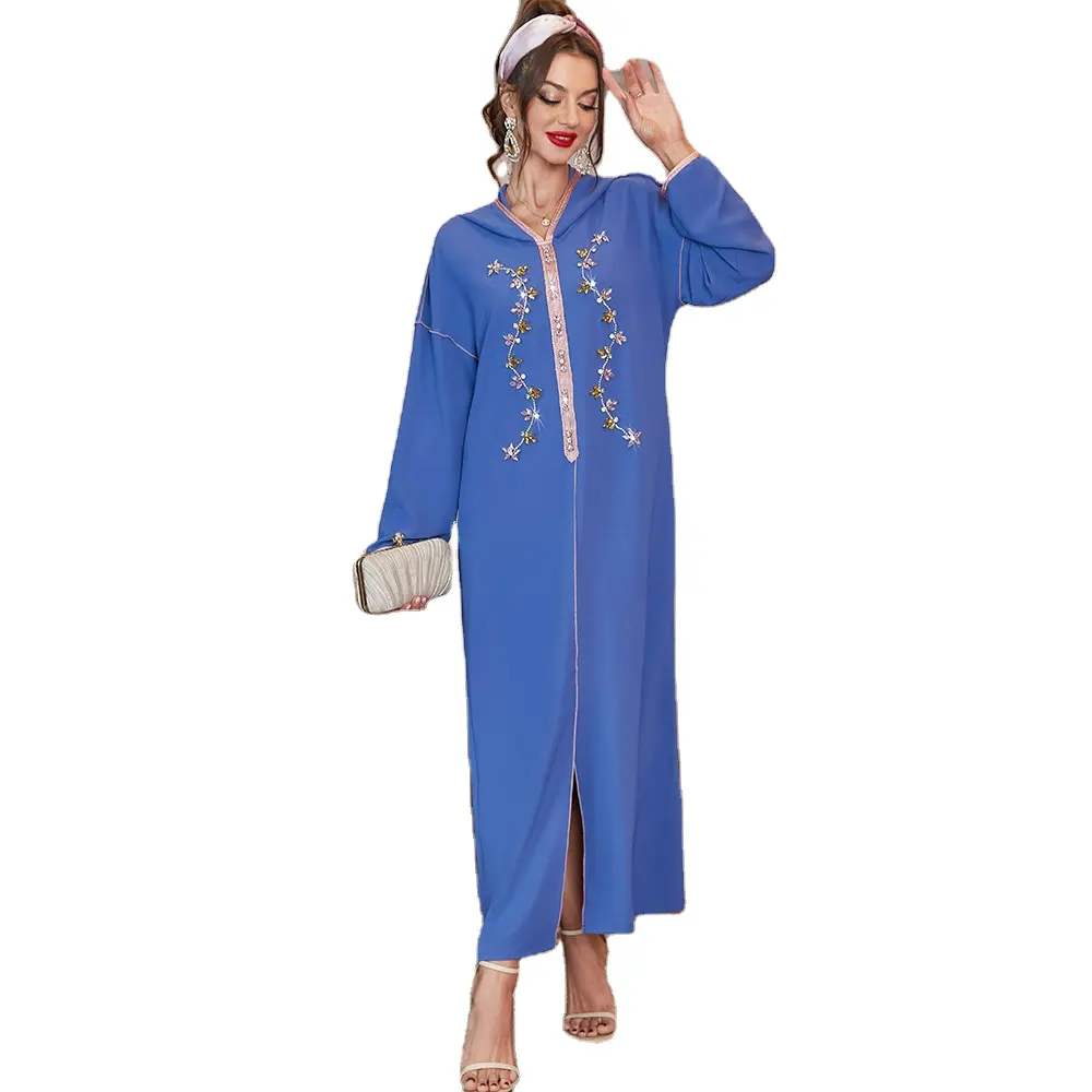 Jappo — robe longue modèle musulman de luxe, tunique brodée à manches longues pour femmes, nouvelle collection