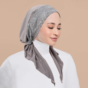 Nouveau chapeau incurvé en dentelle - Convient à toutes les saisons pour femmes, chapeau pull-over doux et respirant avec deux queues, style chapeau d'<span class=keywords><strong>avion</strong></span> - Product Image 4