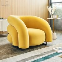 Fauteuil moderne nordique de luxe, fauteuil en velours, fauteuil décoratif, fauteuil de salon
