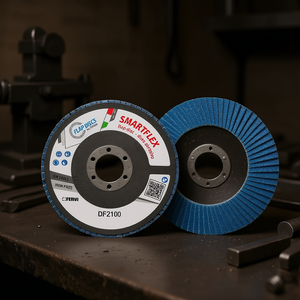 Disque à lamelles Fervi Smartflex Classic 115 mm, disque abrasif sans fer pour le ponçage du métal - Product Image 2