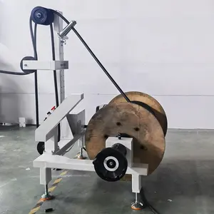 자동 와이어 스풀 보빈 케이블 드럼 언 와인더 와이어 코일 프리피더 공급 기계 베어링 무게 500kg