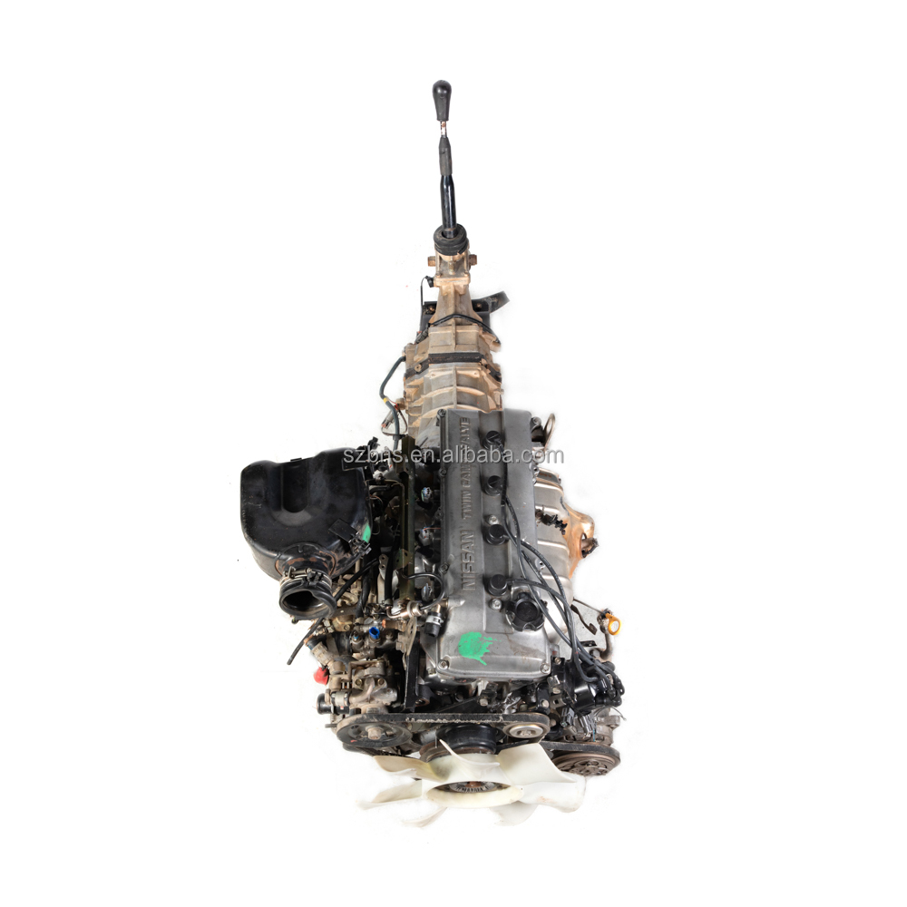 2.4L 16バルブ 日本製ガソリンエンジン KA24DE ギアボックス付き 中古