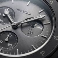 Montre Chronographe Biocéramique Miyota Série Planètes Spatiales Édition Zodiaque 42mm Analogique Quartz Verre Caoutchouc Tendance