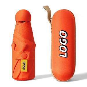 Pocket Travel Umbrellas High Quality Uv Wholesale Custom Print Protection Portable Promotional Umbrella With Logo - Product Image 5