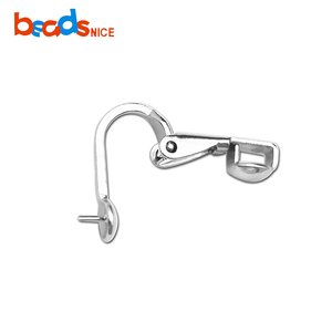 Fil d'oreille à clipser Beadsnice en argent sterling 925 réglable avec clip de boucle d'oreille à vis à charnière - Product Image 3