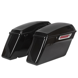 Sacoches de selle dures noires brillantes pour <span class=keywords><strong>Harley</strong></span> <span class=keywords><strong>Road</strong></span> <span class=keywords><strong>King</strong></span> Glide FLHTCH 93-13 - Product Image 6