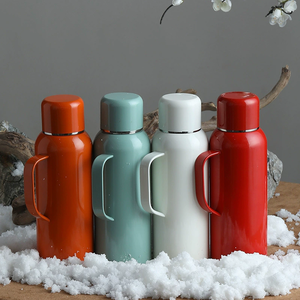 Taza termo con pantalla inteligente de gran capacidad, mango portátil ligero de acero inoxidable 316, diseño moderno de cañón de acero para exteriores - Product Image 1