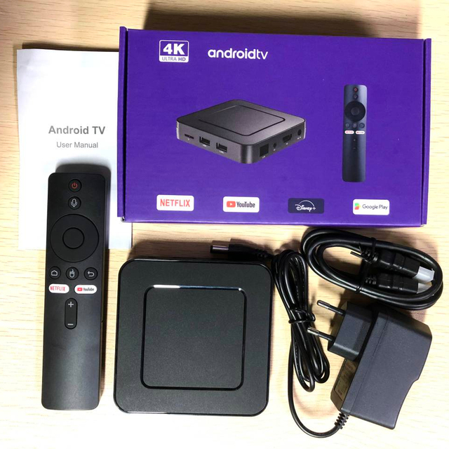 New Android Smart ATV TV Box Z6 4K Media Player Voice Control Remote HD Streaming Device Android Tv Stick