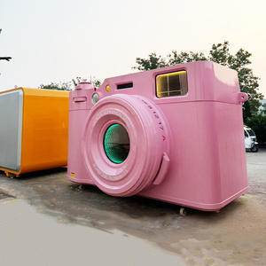 Chariot de restauration mobile rétro, modèle TV, vente de café, crème, voiture, point de vue panoramique, chariot de restauration - Product Image 3