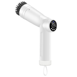 Cepillo de Limpieza Eléctrico Recargable de Plástico con Tres Velocidades Ajustables, Diseño de Rodillo Largo para Paredes de Baño, con Cabezal Giratorio de Nylon Resistente - Product Image 1