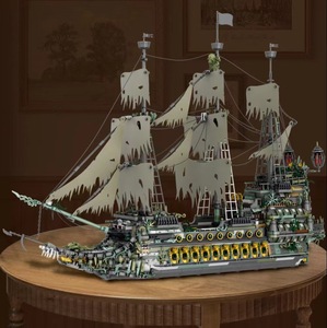 66010-66037 Barcos de Plástico ABS Modelo Barco Pirata Adornos Educativos Transfronterizos para Niños Ensamblaje de Partículas Pequeñas - Product Image 2