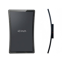 Xinliantimes New 43-Inch UHD 16:9 Curved Touch Monitor (Intellitouch) with DVI/D-SUB/USB/Serial Interfaces-Black Gaming Display
