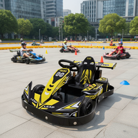 Karting Go-Kart Série Démarrage Manuel Voiture Électrique 2RM Télécommandée avec Minuterie pour Enfants Jeux d'Arcade Intérieurs