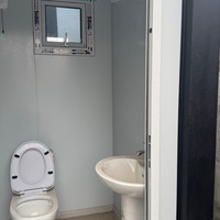 Bagno Mobile Portatile da 20 Piedi, Cabina Sanitaria VIP di Lusso per Cantieri, Parchi, Aree Panoramiche ed Eventi all'Aperto