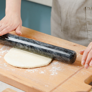 Cây cán bột đá cẩm thạch thiết kế hiện đại, thân thiện với môi trường, bền chắc, tùy chỉnh số lượng lớn, dùng cho thớt làm bánh & nấu ăn - Product Image 1