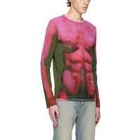 Chemises pour hommes personnalisées de haute qualité T-shirt en jersey de nylon extensible avec impression graphique T-shirt à plusieurs niveaux pour hommes