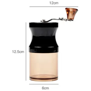 Top Seller Alta Qualidade Comercial Burr Cerâmica Mini Mão Coffee Bean Mão Moedor Com Aço Inoxidável Burr