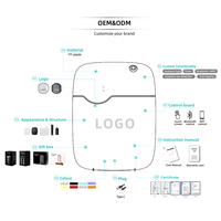 Diffuseurs de parfum intelligents ODM pour hôtels, avec clé physique, couverture de 500-1000 m³, application connectée et grande capacité, pour emballages de supermarchés