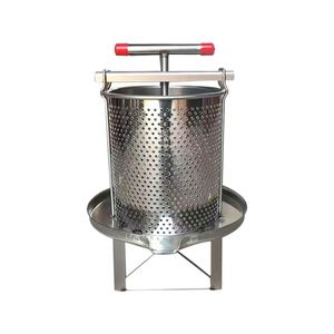 Extracteur manuel de miel et de cire d'abeille en acier inoxydable d'occasion avec composants à engrenages, machine apicole pour la vente au détail et l'usage agricole - Product Image 1