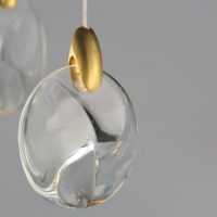 MY9506-1 lustre en cristal moderne de luxe conception de goutte de larme haut de gamme pour l'installation suspendue d'escalier de chevet de salon