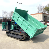 Neuankömmling Bau Garten 5 Tonnen Muldenkipper Hand Push Mini Crawler Dumper Crawler Hydraulischer 4x4 Mini Dumper Truck