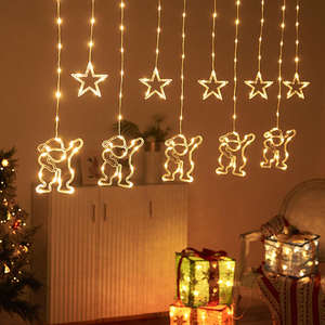 Luce LED luce Led luce calda luce della stella a LED luce della luce del Festival di natale decorazione stella luce della tenda - Product Image 2