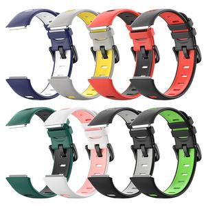 <span class=keywords><strong>Correa</strong></span> de silicona para reloj inteligente, banda de silicona de doble Color para <span class=keywords><strong>Huawei</strong></span> Band 7, venta al por mayor de fábrica - Product Image 3
