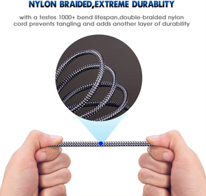 Hi-fi âm thanh nylon bện nam mạ vàng AUX dây <span class=keywords><strong>3</strong></span>.5mm Stereo phụ trợ âm thanh AUX cáp cho điện thoại xe hơi/nhà âm thanh nổi tai nghe - Product Image 4