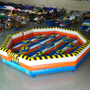 Percorso Gonfiabile Wipeout per 8 <span class=keywords><strong>Persone</strong></span>, Gioco Interattivo Meccanico con Ostacoli Rotanti, Divertenti Giochi Gonfiabili - Product Image 2