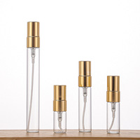 Vente en gros de mini flacons vaporisateurs de parfum portables de luxe en verre, 5 ml, 10 ml, rechargeables, atomiseur de parfum de voyage
